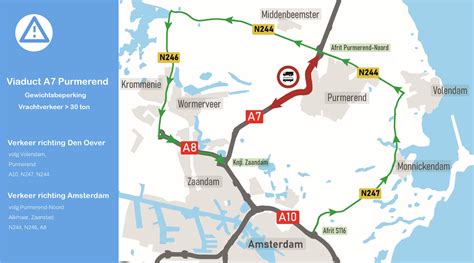 Omleidingskaart Viaduct A Gemeente Purmerend