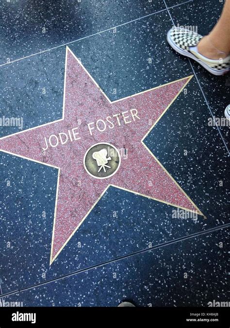 Jodie Foster Etoile Sur Le Trottoir Banque De Photographies Et Dimages