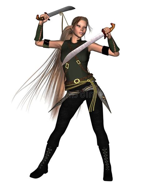 Female Warrior 2 Stock Illustration Warrior Woman Warrior