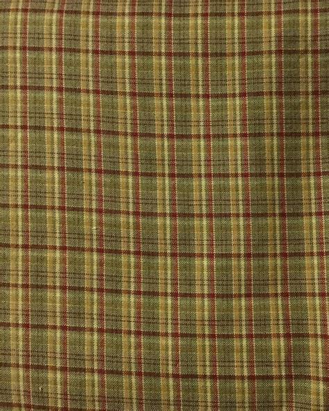 Country Plaid Woven Upholstery Fabric By The Yard | Etsy