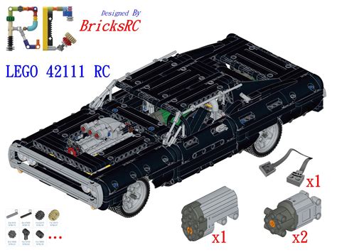 [Instructions] Motorize LEGO 42111 Dom's Dodge Charger