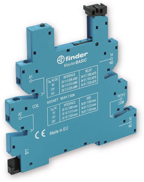 Finder 93 61 7 024 Relay Socket Bracket LED EMC Emission