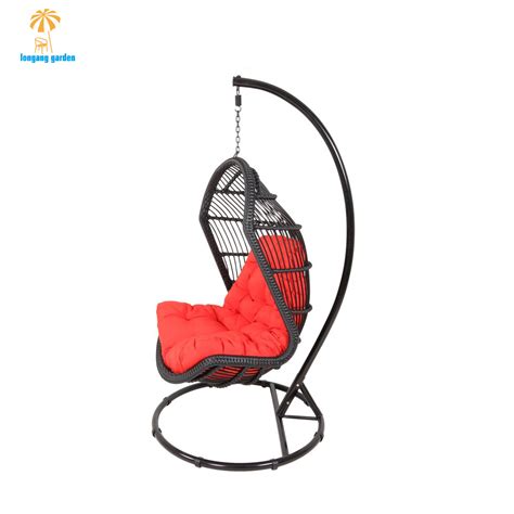 Wicker Patio Outdoor Rattan Garden Egg Hanging Swing Chair China Rattan Hanging Swing Chair