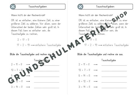 Materialpaket Rechentricks Im Zr