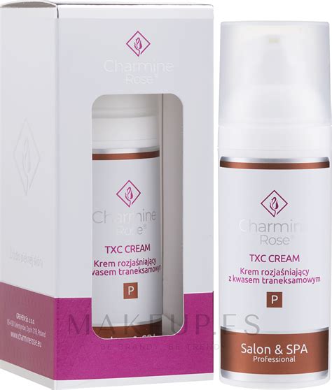 Crema Facial Iluminadora Con Cido Tranex Mico Charmine Rose Txc