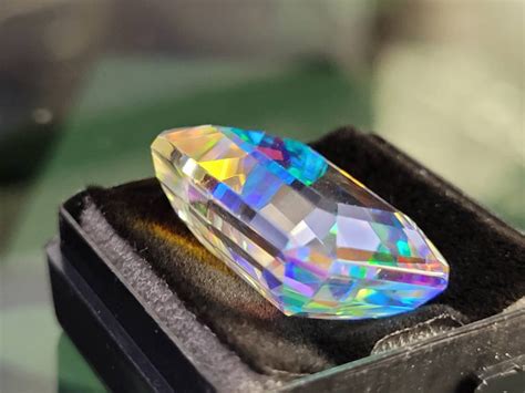 218ct Místico Topacio Arco Iris Esmeralda Corte Gema Suelta Etsy