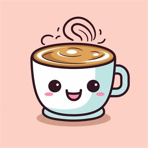 A Close Up Of A Cup Of Coffee With A Smiley Face Generative Ai