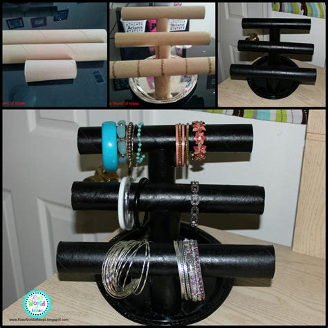 Ria S World Of Ideas DIY Paper Towel Roll Jewelry Holder