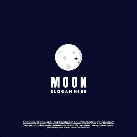 Premium Vector Moon Logo Design Concept Vector