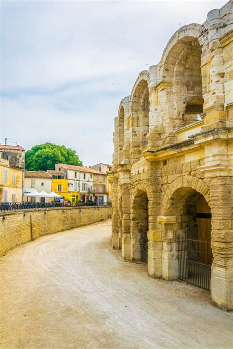 Arles Amphitheatre, France stock image. Image of building - 206100179