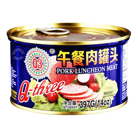 Q-Three Luncheon Meat - Pork | NTUC FairPrice