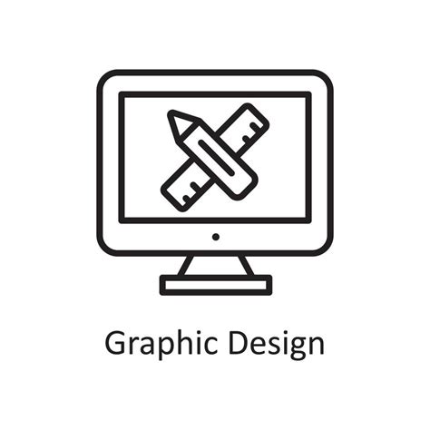 Graphic Design Vector Outline Icon Design Illustration Design And