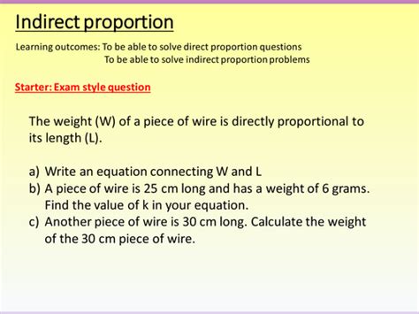 Introduction To Inverse Proportion Teaching Resources