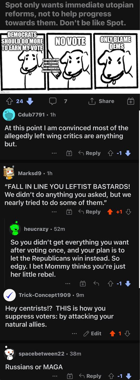 What Centrists Think Is Funny At R Politicalhumor R Dsa