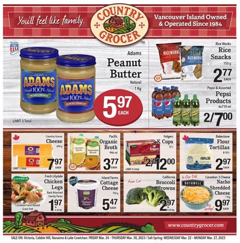 Country Grocer Flyer Victoria Nanaimo Salt Spring Duncan Lake