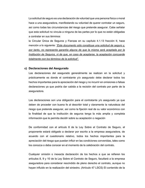 Unidad Contrato De Seguros Contratos Mercantiles Pdf