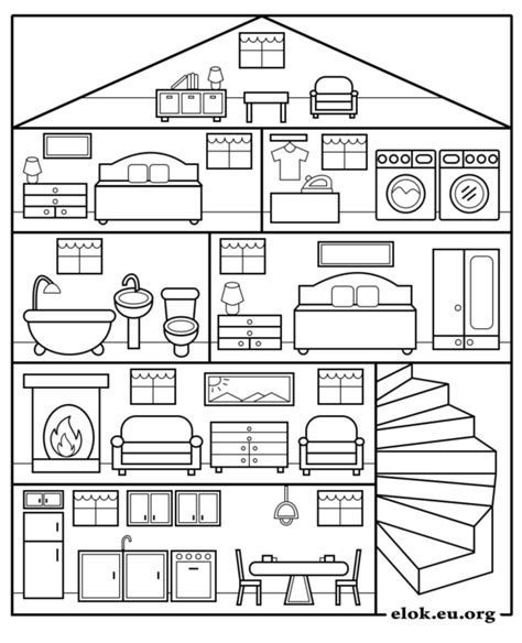 Kleurplaat Huis 46 Gratis Huizen Kleurplaten Printen