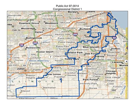 Will County Politics: Manhattan, Illinois Congressional District Map 2012