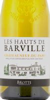 Brotte Les Hauts De Barville Ch Teauneuf Du Pape Blanc Edelrausch De