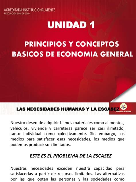 Tema 1 Principios Y Conceptos Basicos De Economia General Pdf