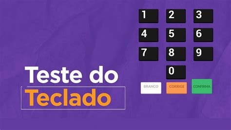 5 Teste do Teclado Treinamento Mesários YouTube