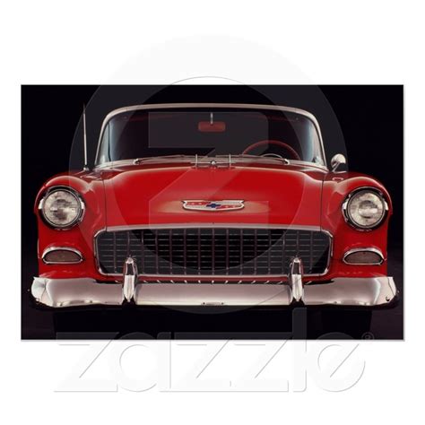 Chevrolet Bel Air Poster Zazzle American Classic Cars Chevy