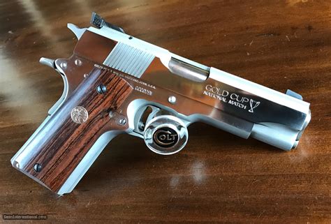 Colt NIB Gold Cup Commander Custom Edition Stainless 45