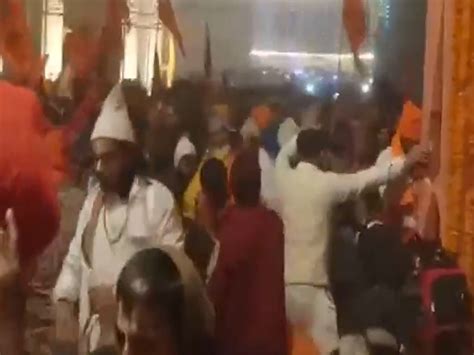 WATCH Heavy Rush Outside Ayodhya Ram Mandir As Devotees Thong Temple