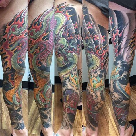 30 Dragon Leg Tattoo Designs für Männer Masculine Ink Ideen Mann