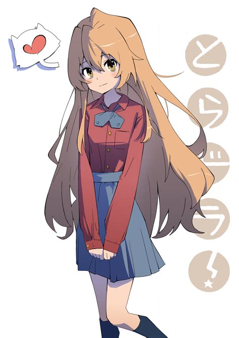 Safebooru 1girl Absurdres Aisaka Taiga Bangs Black Socks Blue Skirt