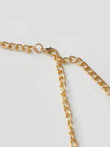 Sparkly Heart Sequins Chest Chain Halter Neck Bra Chains Nightclub Bikini Body Accessory For