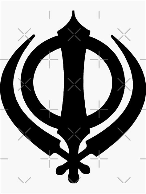 Punjabi Khanda Sticker For Sale By Sandeepgombra Redbubble