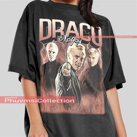 Draco Malfoy Shirt Vintage Draco Malfoy T Shirt Fans Movie Etsy Australia