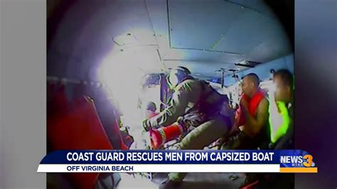 Coast Guard Rescues 6 From Overturned Boat Near Cape Henry