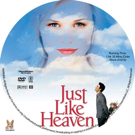 Just Like Heaven dvd label (2005) R1 Custom