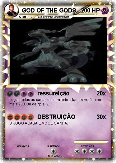 Pokémon God Of The Gods Ressureição My Pokemon Card