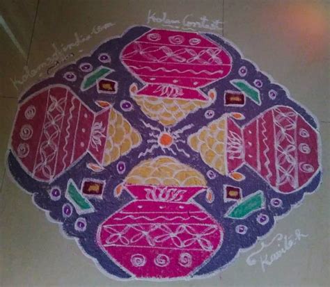 Mattu Pongal Kolam 2021 With Dots - 20 Pongal Ideas In 2021 Rangoli ...