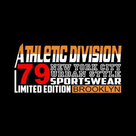 New York Brooklyn Athletic Division Vector Design Vector Art