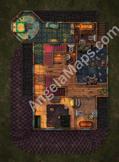 Trollskull Manor And Pub Battlemap W Fantasy Grounds Support Ttrpg