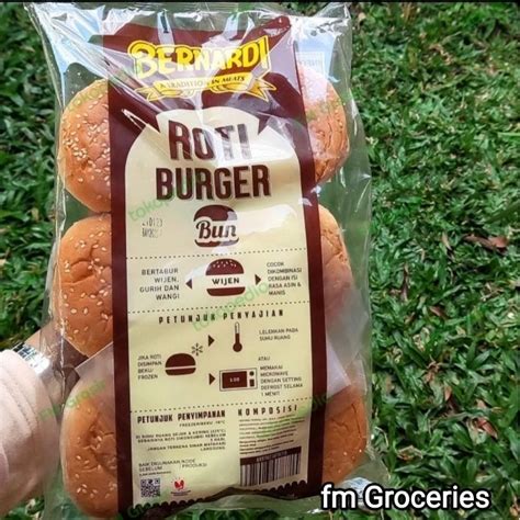 Jual Roti Burger Wijen Premium Bernardi Shopee Indonesia