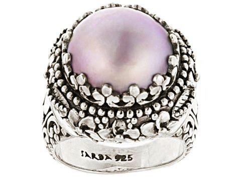 Cultured Pearl Mabe Sterling Silver Ring Sra Pearl Sterling