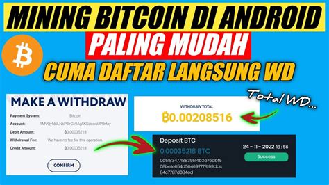 TERBUKTI MEMBAYAR SEJAK 2021 CARA MINING BITCOIN DI ANDROID CARA