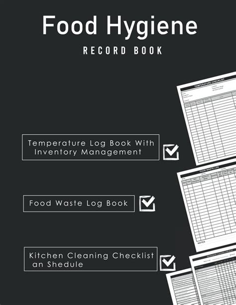 Buy Food Hygiene Record Book All In One Book Includes Kitchen Cleaning