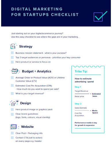Diy Marketing Checklist