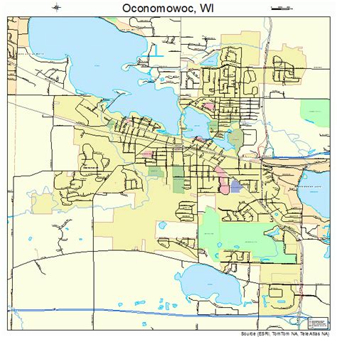 Oconomowoc Wisconsin Street Map 5559250