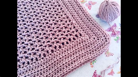 Manta a crochet Fácil y rápida YouTube