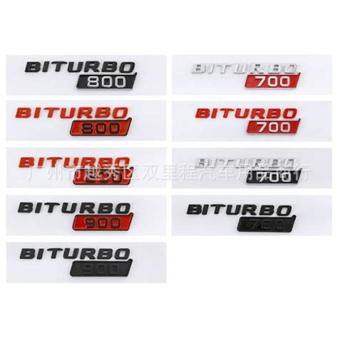 Pcs Of New Biturbo Logo For Mercedes Benz Brabus Fender