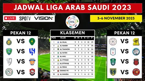 Jadwal Liga Arab Saudi Pekan Ke Al Nassr Vs Al Khaleej Al Fateh