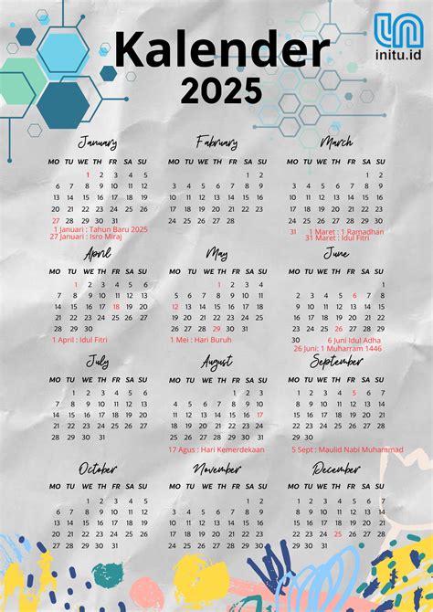 Daftar Kalender Hari Libur Nasional Dan Cuti Bersama Tahun 2025