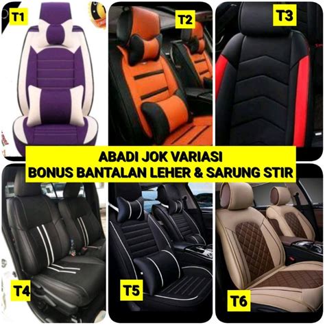 Jual Sarung Jok Mobil Avanza Xenia Innova Ertiga Xl7 Bahan Ferari Pree Bantalan Leher Cover